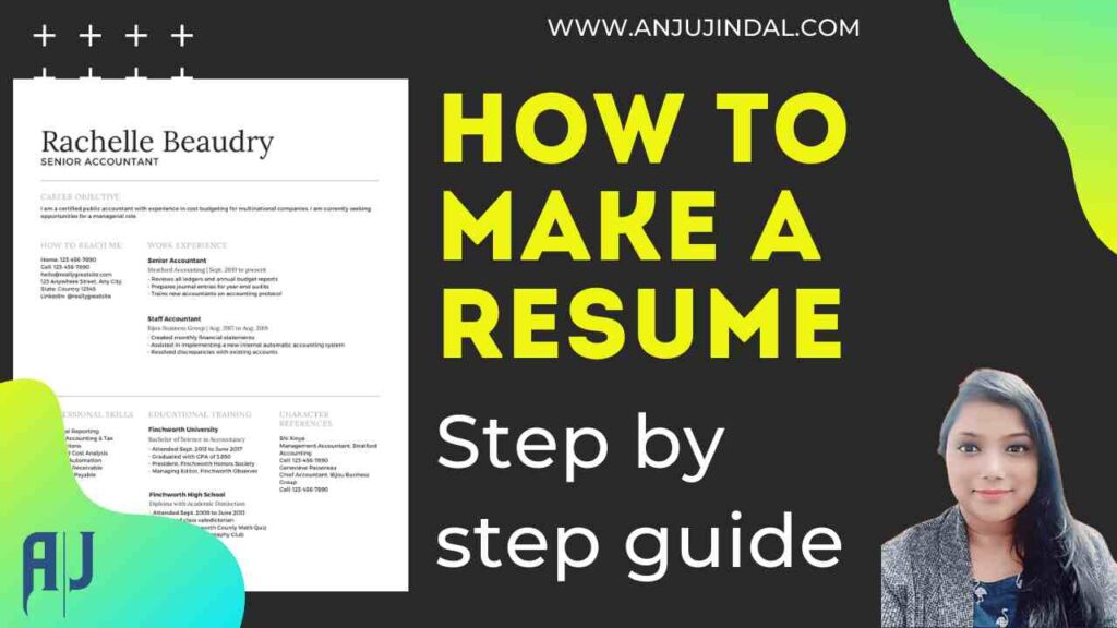 How to make a resume - step by step guide